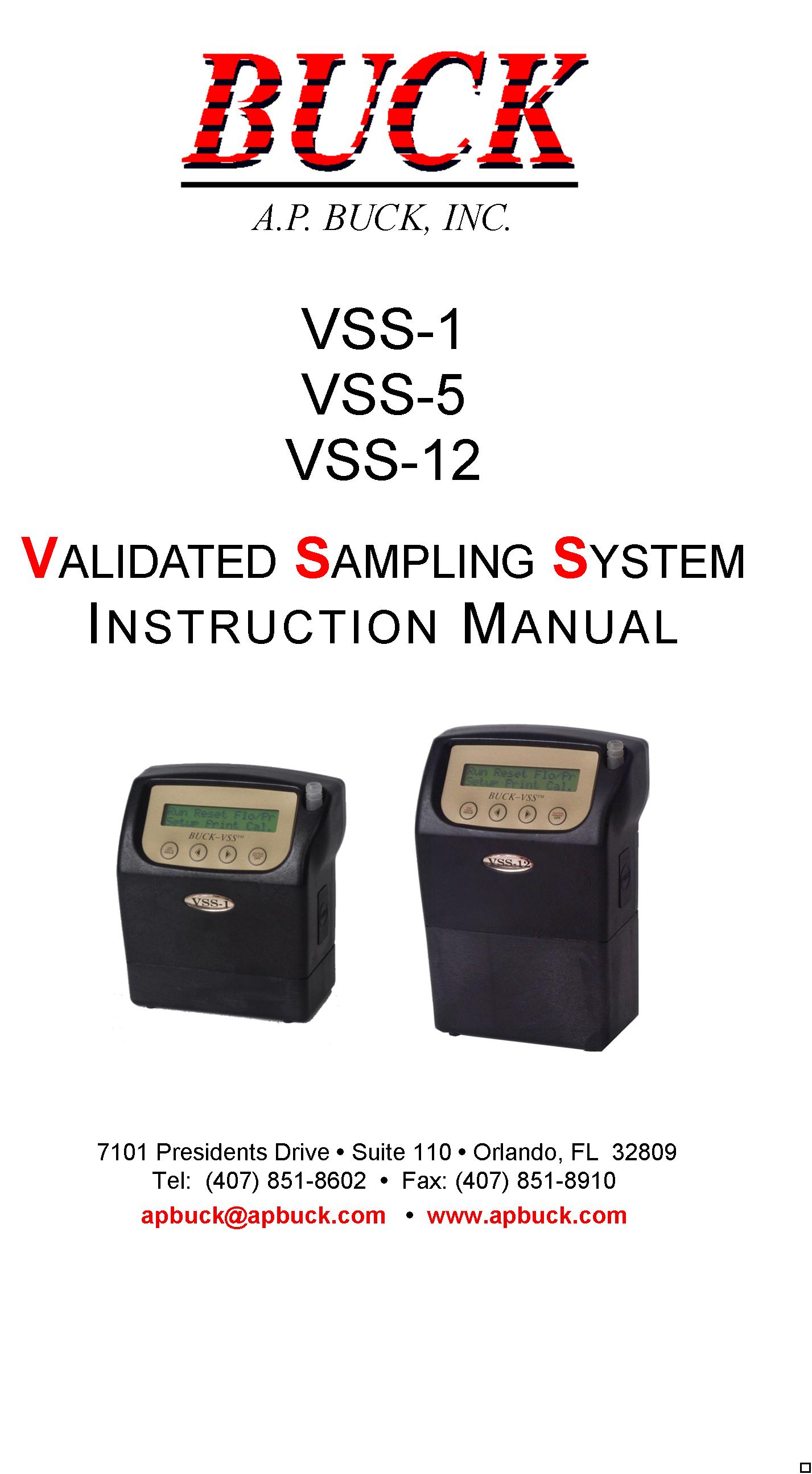 VSS Series Pump Instruction Manual